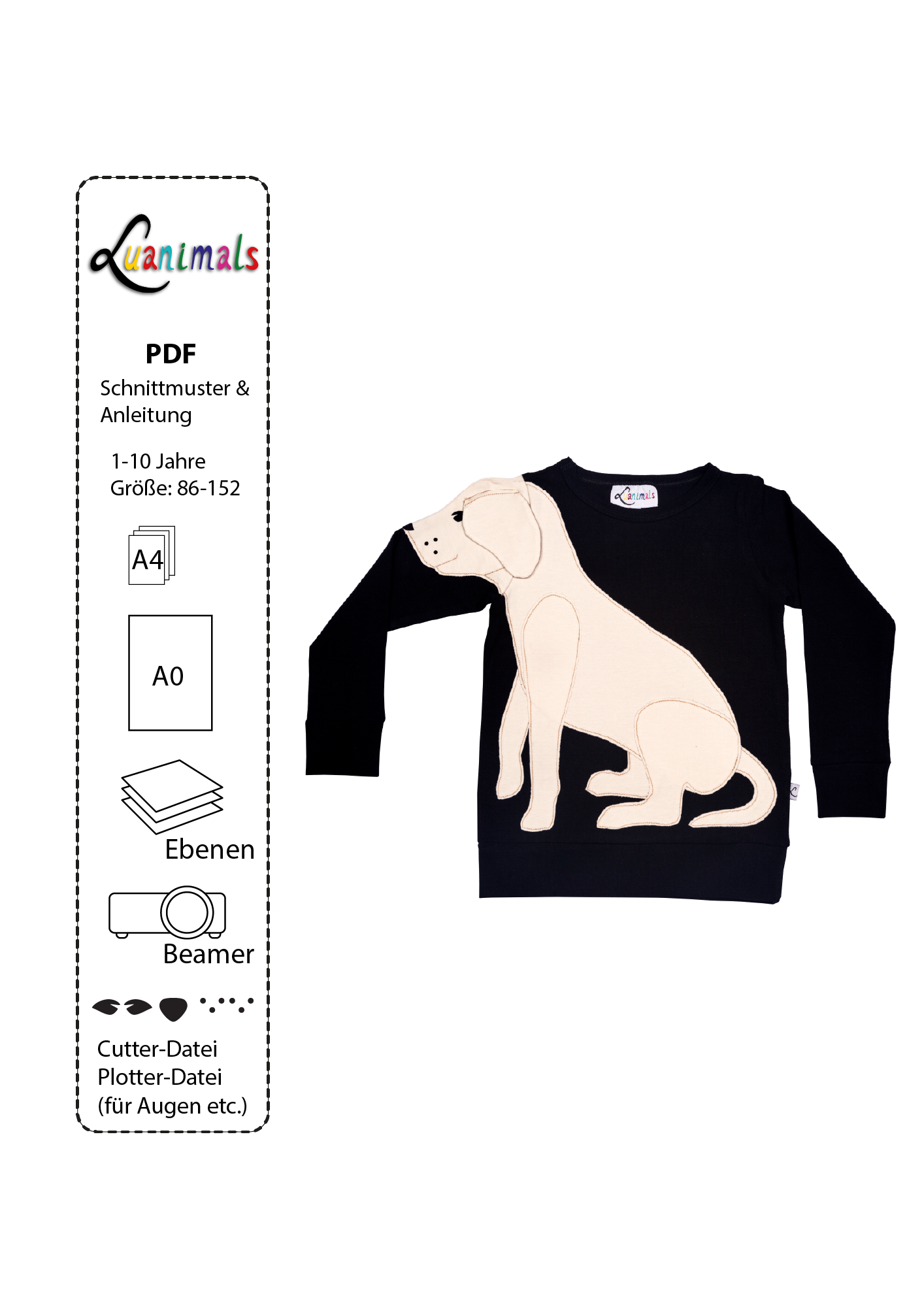 Schnittmuster Pullover "Labrador Luana"
