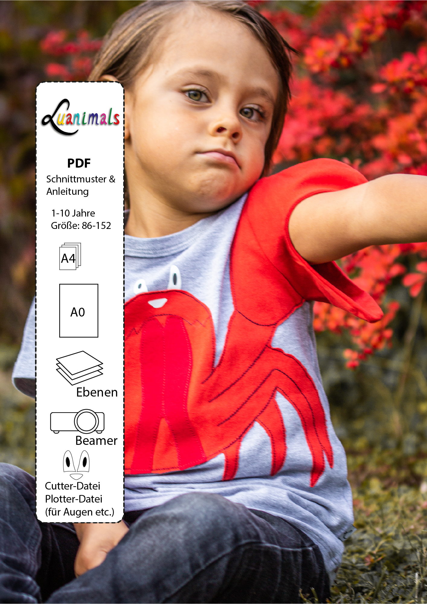 Schnittmuster T-Shirt "Krabbe Karli"