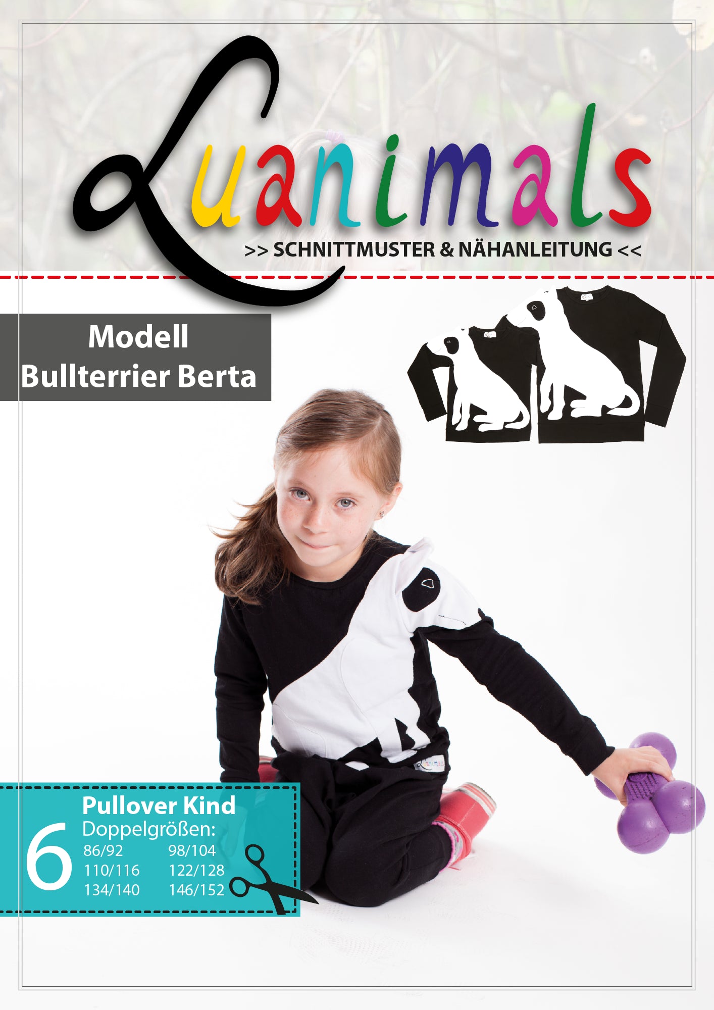 Schnittmuster Pullover "Bullterrier Berta"