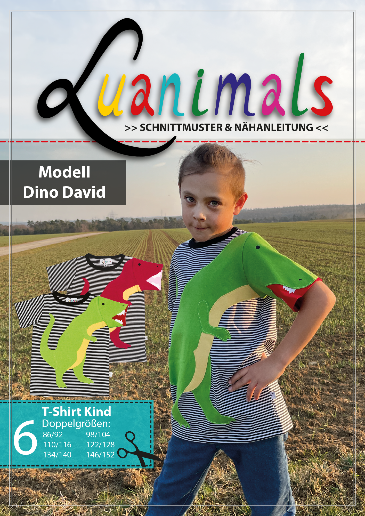 Schnittmuster T-Shirt "Dino David"