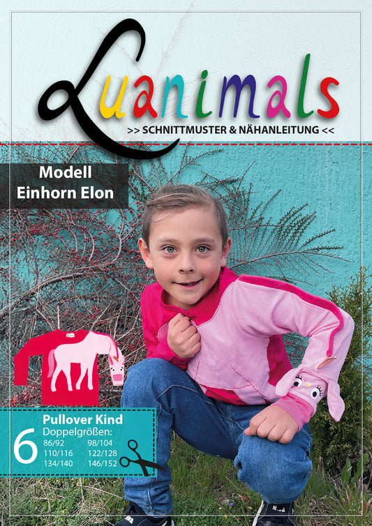 Schnittmuster Pullover "Einhorn Elon"