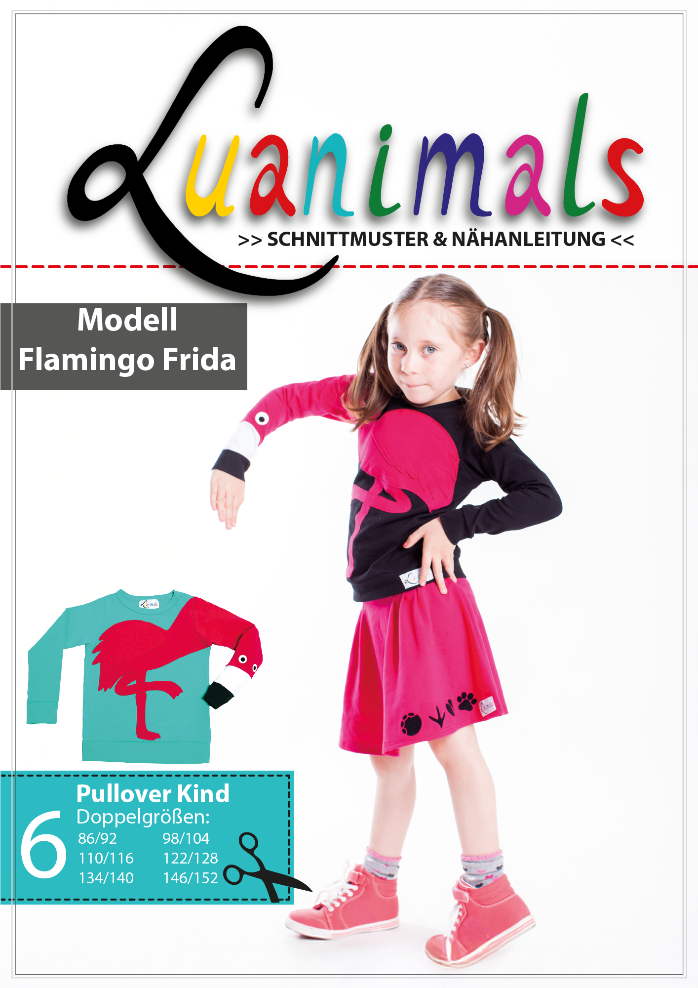 Schnittmuster Pullover "Flamingo Frida"