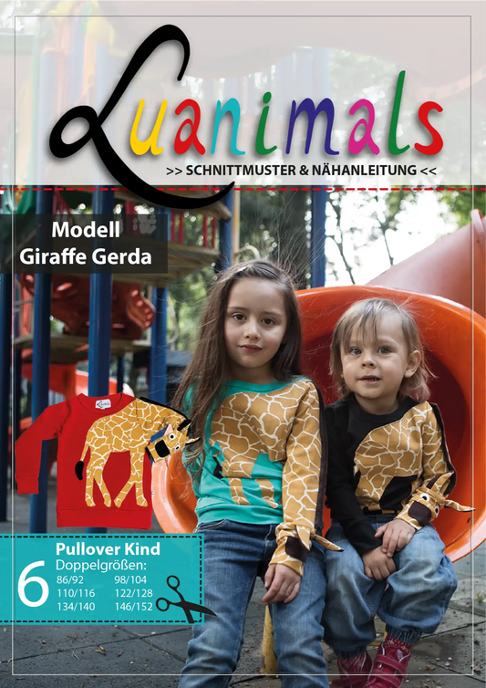 Schnittmuster Pullover "Giraffe Gerda"