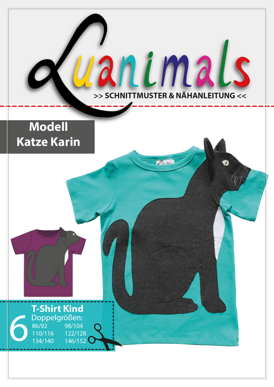 Schnittmuster T-Shirt "Katze Karin"