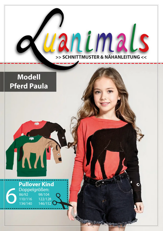 Schnittmuster Pullover "Pferd Paula"