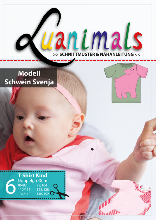 Schnittmuster T-Shirt "Schwein Svenja"